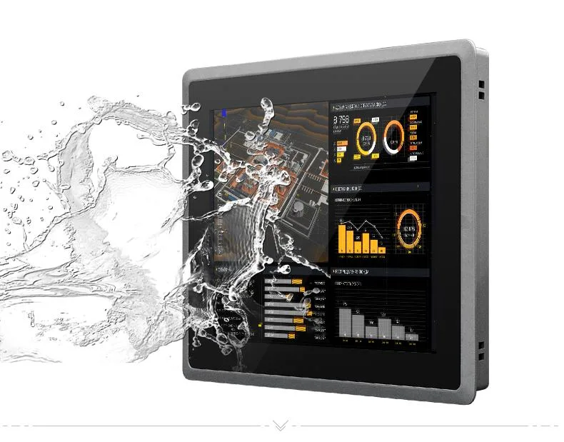 Vesa Mount Capacitive Touch Screen IP65 Waterproof Front Panel PC Fanless Industrial Personal Computer